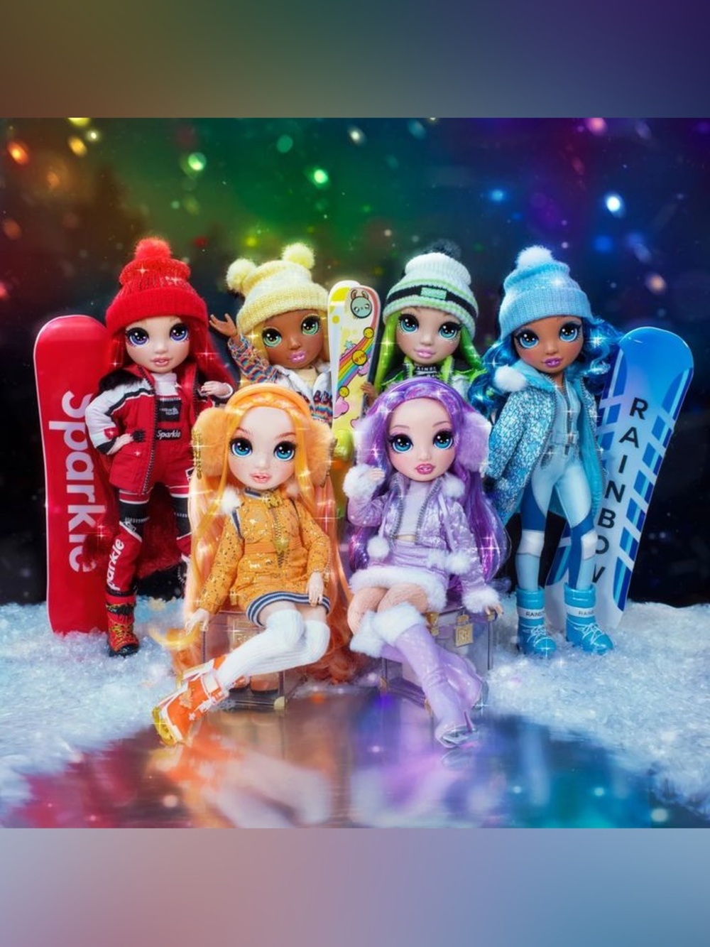 Rainbow High Winter Break Complete 6 Doll Collection with All Accessories